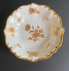 German Bowl /dish Jlmenau Graf Von Henneberg Germany Porcelain Gold 10.5” - Picture 1 of 8