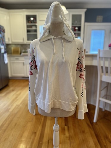 OFF WHITE Felpa con cappuccio True Craft Off bianca ricamata