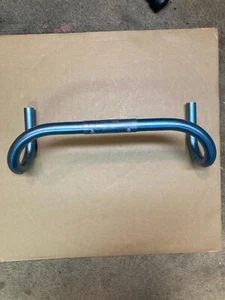 Vintage Blue Anodized Italian Dallas Road Drop Handlebars - 40cm - Picture 1 of 6