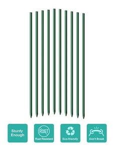 10/20/50/100PCS Plant/Garden /Tomato/Training Stakes 1/4Inch 3FT Dia Green - Picture 1 of 11