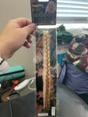 Accesorio de diadema trenza de cabello princesa fantasía medieval rubia ¡¡Nuevo!!! Foto 1 de 2