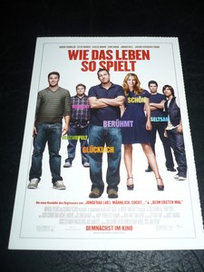 FUNNY PEOPLE, film card [Adam Sandler, Seth Rogers, Leslie Mann, Eric Bana]