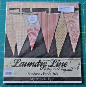 My Mind's Eye, Laundry Line, Sundress, 12" Cardstock, 12 pages NEW, never opened - Picture 1 of 2