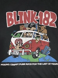 Tee Blink 182 Crappy Punk Rock T Shirt Graphic Small Black NO TAG - Picture 1 of 3