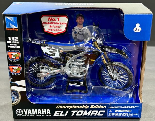  New Ray Toys Motorcycle 1:12 Scale Yamaha YZ450F Dirt Bike,  58313, Multicolor : Arts, Crafts & Sewing