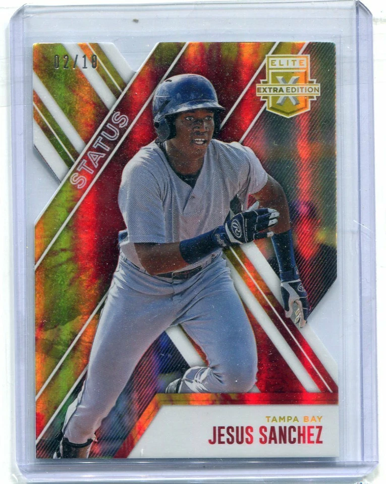 2017 Elite Extra Edition Status Die Cut Tie Dye Jesus Sanchez 2/10 - Image 1 of 1