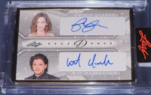 Leaf Pop Century Decadence Emilia Clarke/Kit Harrington Auto 2/2 GoT/Targaryen