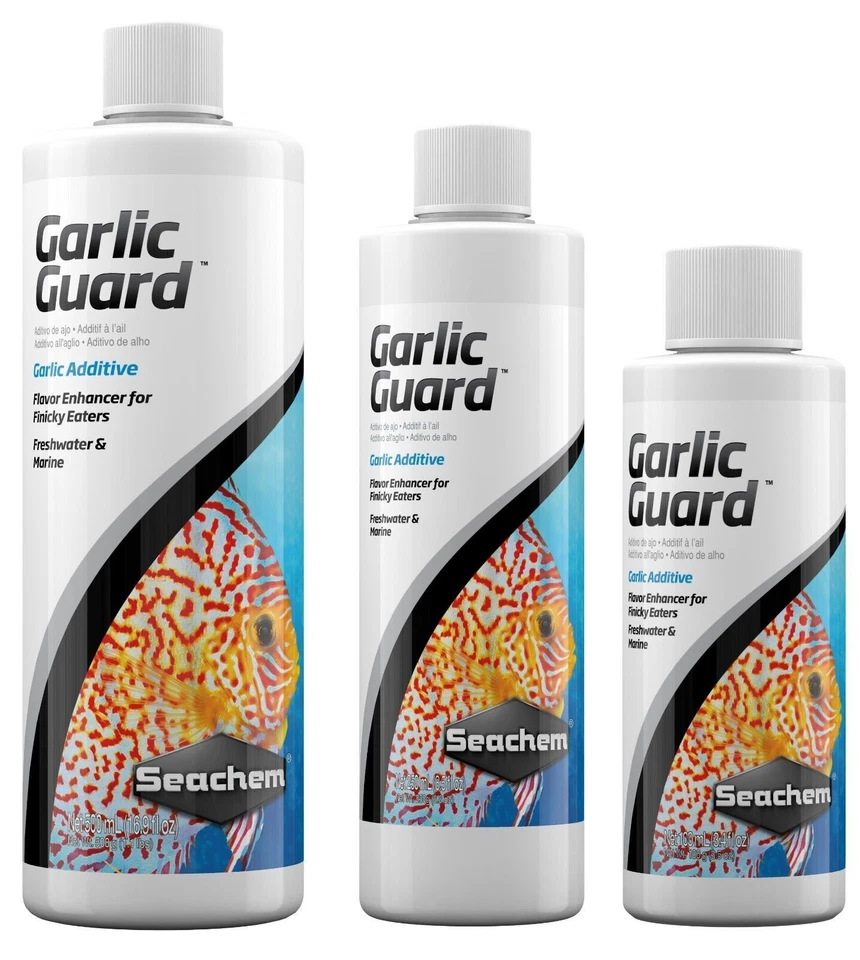 Seachem Garlic Guard Aquarium Feeding Additive Flavour Odour Appetite Enhancer