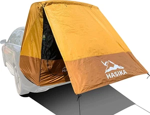 2-Person Waterproof Camping Tent with Sun Shade & Easy 120s Setup - Yellow - Picture 1 of 9
