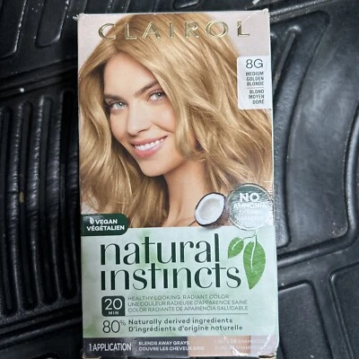 CLAIROL Hair Color Natural Instincts 8G Med Golden Blonde No Ammonia - Image 1 of 4