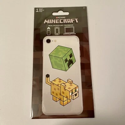 Mojang Minecraft Sticker Decal Phone Laptop etc. Creeper & OcelotFREE SHIPPING📦 - Image 1 of 2