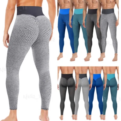 Men Compression Tight Base Layer Pants Long Leggings Gym Sport Trousers Tik tok - Image 1 of 4