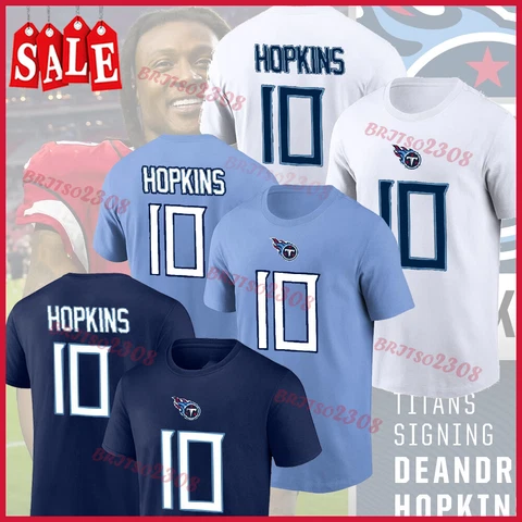 NEW - DeAndre Hopkins Tennessee Titans 2023 Player Trading Name & Number T-Shirt Cover