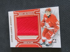 2013-14 IN THE GAME HEROES AND PROSPECTS JARED MCCANN M-03 SILVER GAME JERSEY