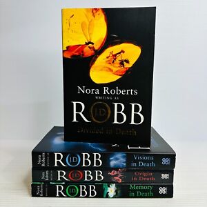 4 Nora Roberts JD Robb In Death Series Bulk Lot Suspense Serial Killer Crime