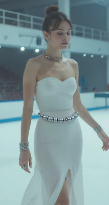 Nuovo Donna Hip Vita Alta Metallo Argento Catena Moda Cintura Grandi Grigio - Immagine 1 di 4