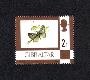 Gibraltar 1977 Large Blue Butterfly single value (SG 376) MNH - Picture 1 of 1