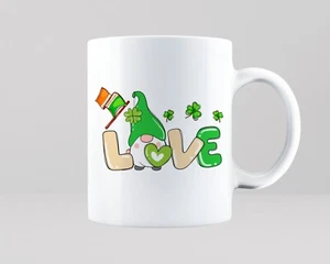 Taza Love Irish Gnome Día de San Patricio Irlanda Eire Oficina Regalo Té Taza Café  - Imagen 1 de 1