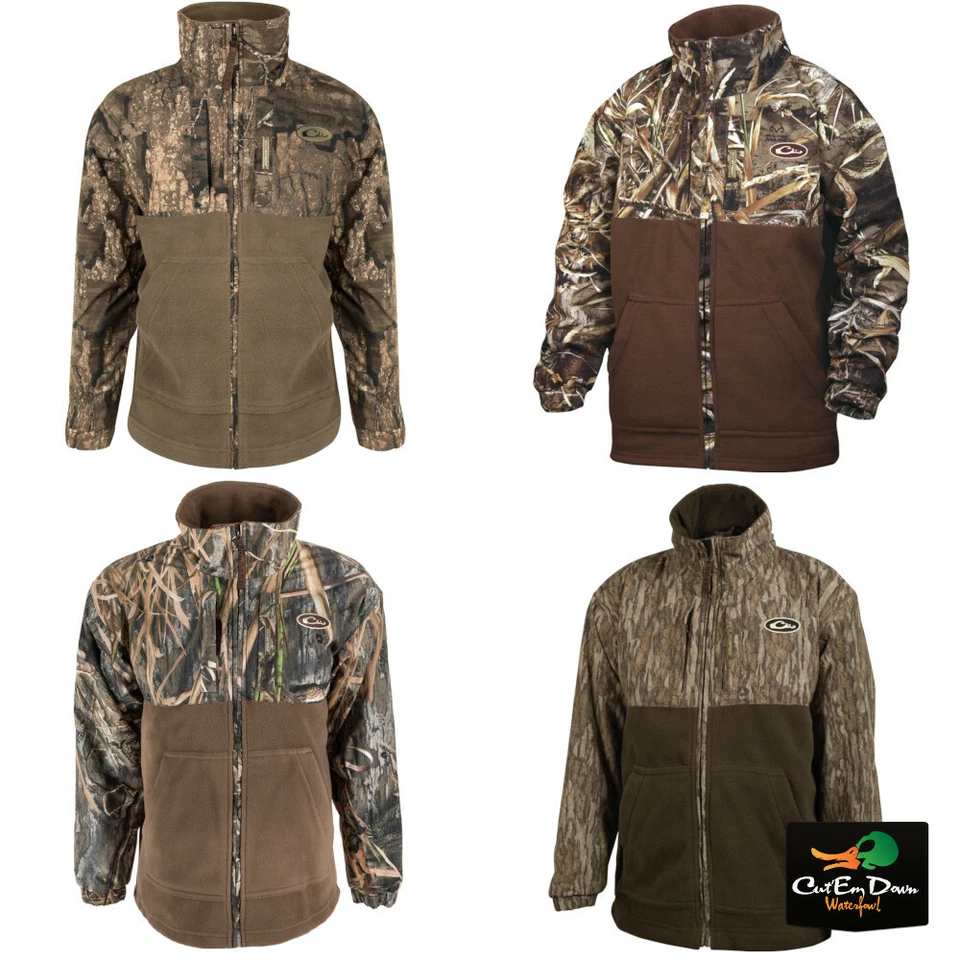 DRAKE WATERFOWL YOUNG GUNS YOUTH MST EQWADER PLUS FULL ZIP CAMO COAT JACKET - Image 1 of 1
