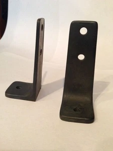 Set of Two Wall Bracket #1322 Brass Base, Bronze Plated - Picture 1 of 2