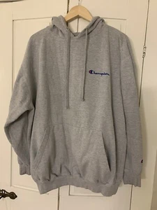 Champion Sudadera con Capucha Para Hombres 2XL XXL Gris Pullover Manga Larga Canguro Bolsillo Hechizo - Imagen 1 de 13