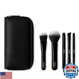 KIKO Milano Travel Brush Set | Travel Pouch With 5 Professional Brushes - Picture 1 of 3
