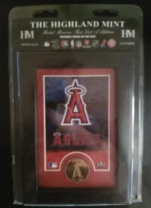 ANGELS MLB Officially Licensed Framed Art & Bronze Coin NIP Highland Mint SG - Picture 1 of 3