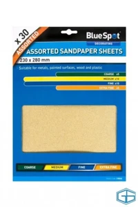 BLUE SPOT 19850 ASSORTED SANDPAPER (30 PIECES) - Picture 1 of 7