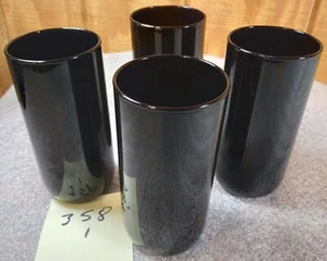 Juego de 4 vasos de vidrio rojo rubí juego de bebidas utensilios de bebida - Imagen 1 de 6