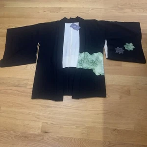 VINTAGE RARE NAORI RINZU SILK & HAND TIED SHIBORI JAPANESE KIMONO ROBE NWT $300 - Picture 1 of 15