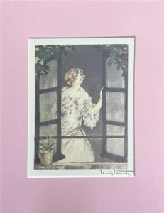 Louis Icart Sommer 1 Vierjahreszeiten Suite rosa mattierte Platte signierte Lithographie - Bild 1 von 1
