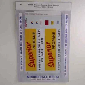 Microscale O Scale Decals: Signs, Propane Terminal, Superior Propane 1995+ - Imagen 1 de 1