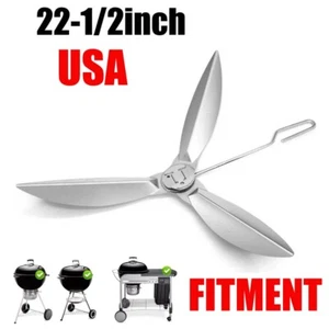 22-1/2-Inch One-Touch Cleaning System Kit for Weber Grill Parts 7444 USA Fast QB - Picture 1 of 10