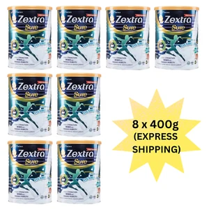 Suplemento alimenticio 8 latas de leche Zextra Sure para fortalecer huesos 400 g - Imagen 1 de 7