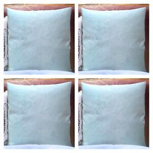 Duck Egg Blue French Country Cushion Covers Jacquard 18 X 18" Inch - Set of 4