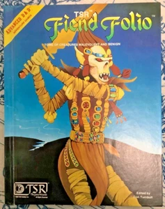 1981 1st Edition AD&D - 1ST PRINTING FIEND FOLIO - BEAUTIFUL - LOOK!!! - Foto 1 di 6