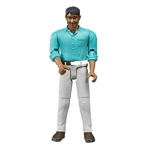 Bruder Toys - Bworld Realistic Medium Skin Tone Man with White Jeans Actionfigur - Bild 1 von 3