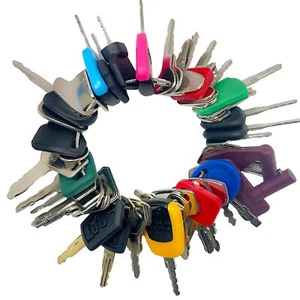 50 Heavy Equipment Keys Master Set CAT JCB CASE JD Gehl Hyster Komatsu Kubota - Picture 1 of 7