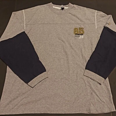 Camiseta boxer vintage Y2K Joe para hombre XL gris azul manga con cremallera extraíble Foto 1 de 4