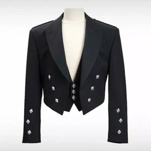 Scottish Prince Charlie Kilt Jacket with Waistcoat - Picture 1 of 1