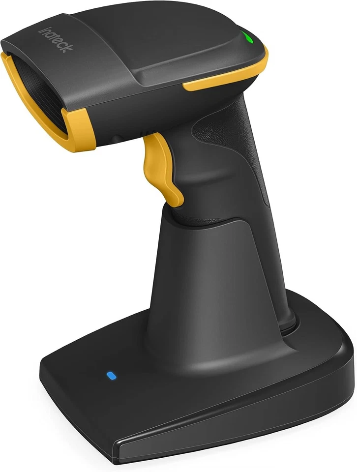 Inateck 2D 1D QR Wireless Barcode Scanner, Bluetooth 5.0,with Smart Base BCST-54 - Image 1 of 1