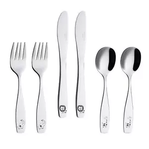Silverware 6 Pieces Children's Safe Flatware Set Stainless Steel - 2 x Safe F... - Picture 1 of 5