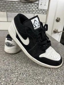 NIKE AIR JORDAN 1 LOW Diamond Shorts Size 10.5 US Men's Preowned Nice !! - Picture 1 of 6