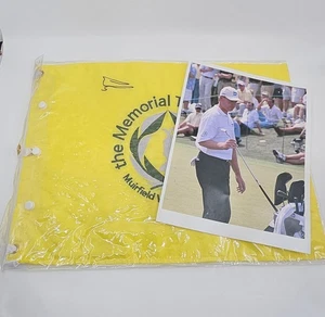 Ernie Els The Big Easy Memorial Tournament autographed Pin Flag And 9x11 Photos  - Picture 1 of 6