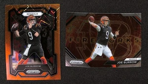 Joe Burrow - 2023 Prizm Football Orange Lazer #57 + Fireworks - Bengals - Bild 1 von 2