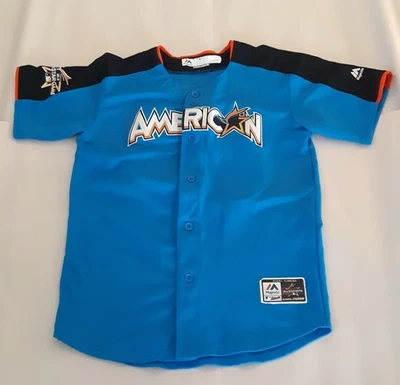 2017 MLB All Star Game Aaron Judge Jersey Miami Florida Majestic Size Youth LG - Image 1 of 4