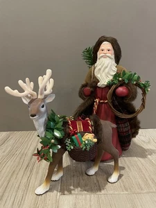 NEU Hallmark 2016 Weihnachtsmann & Weihnachtsmann Rentier Tischdeko Set - Bild 1 von 13