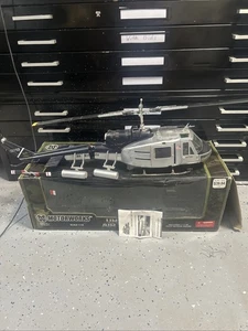 Ultimate Soldier Motorworks UH-1C CIA Air America 1:18 Huey Helicopter Silver - Picture 1 of 11