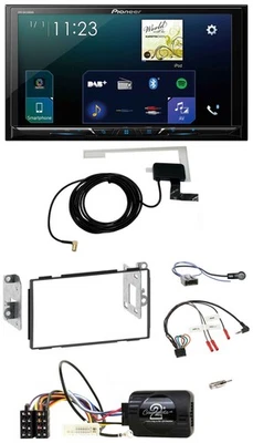 Pioneer 2DIN DAB USB Lenkrad Bluetooth Autoradio für Nissan Qashqai J10 07-13 - Bild 1 von 4