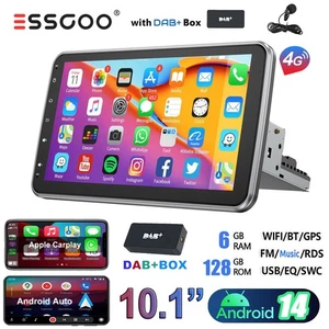 4G DAB+ Android 14 6+128G Carplay Autoradio 1 DIN 360° Drehbar Bildschirm 8 Core - Bild 1 von 18